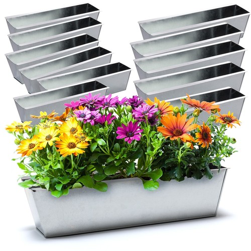 12x zink blumenkasten - 12x,